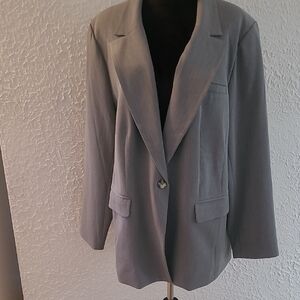 Eloquii Women's Classic Gray Blazer
